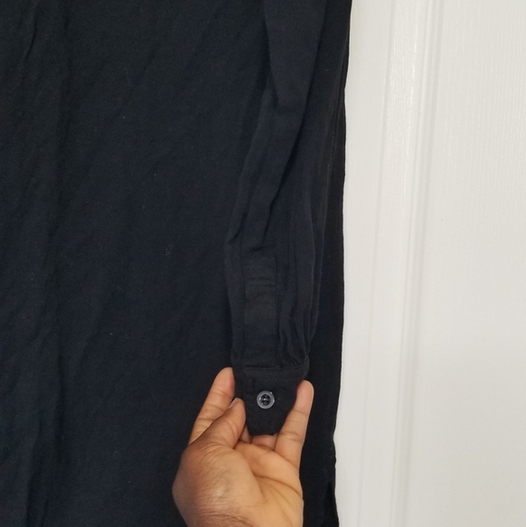 Silence + noise Shirt Dress Long Sleeve V-Neck - Picture 5 of 12